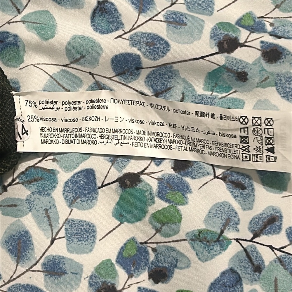 Zara Trafaluc Animal Print Dark
Green & Black Women's Jumpsuit 
Size Medium NWT - Picture 8 of 8